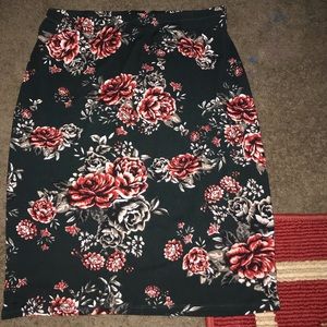 Floral Pencil Skirt